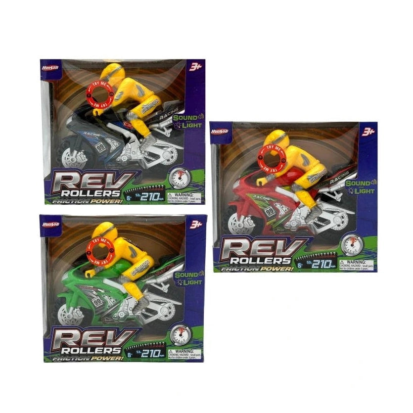 7.5 IN MOTORCYCLE BIKER FRICTION POWERED ASSORTED